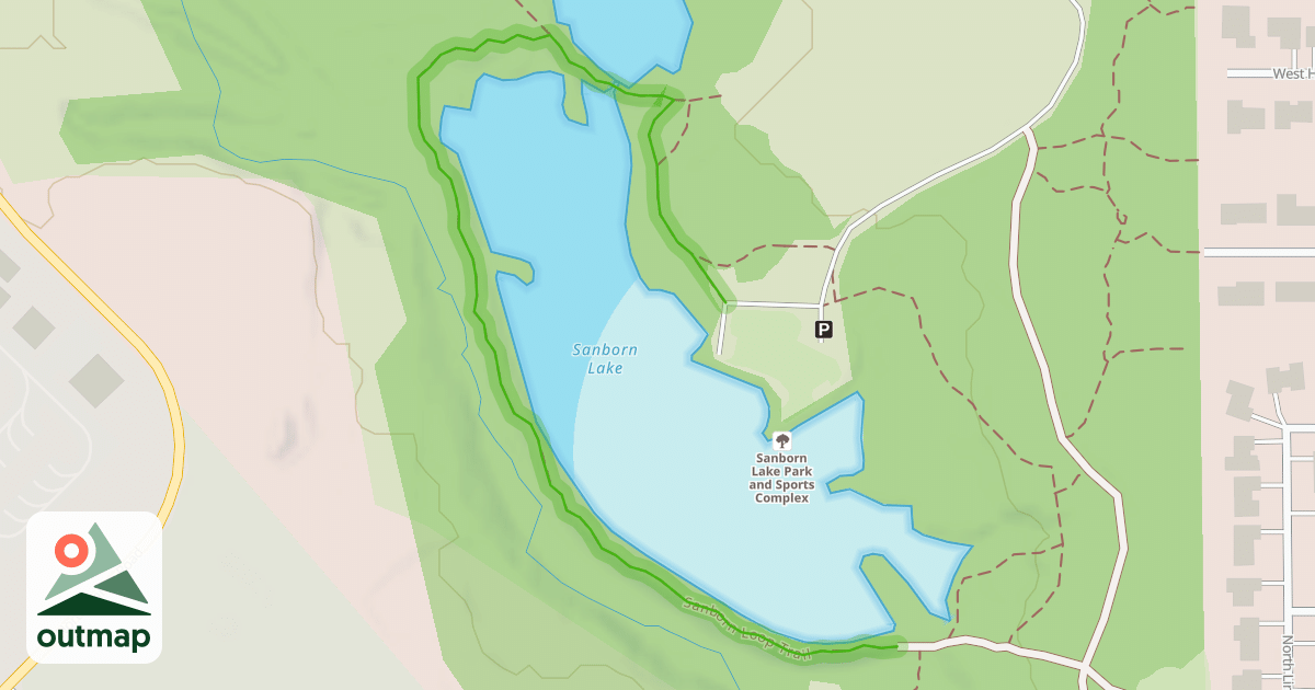 Map of Sanborn Loop Trail