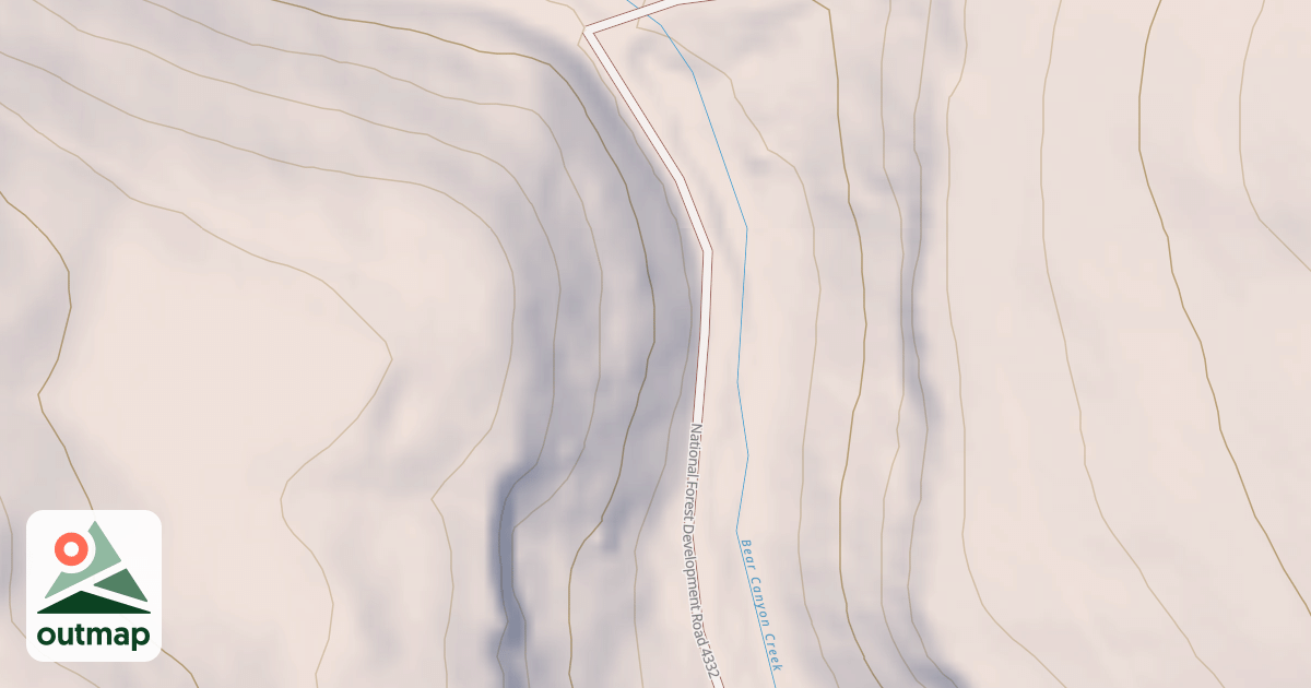 Map of BEAR CANYON MRS 0-1.85,7.9-8.5