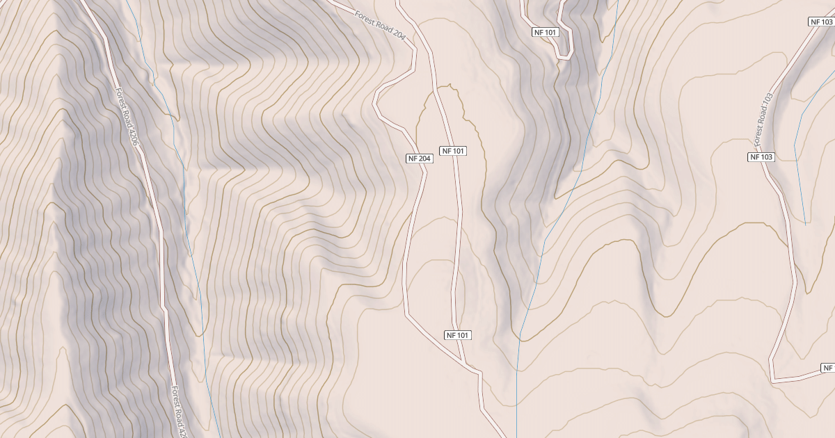 Map preview of USFS National Forest System Roads {605EB573-2FC6-40F5-A828-8F7507678D9B}