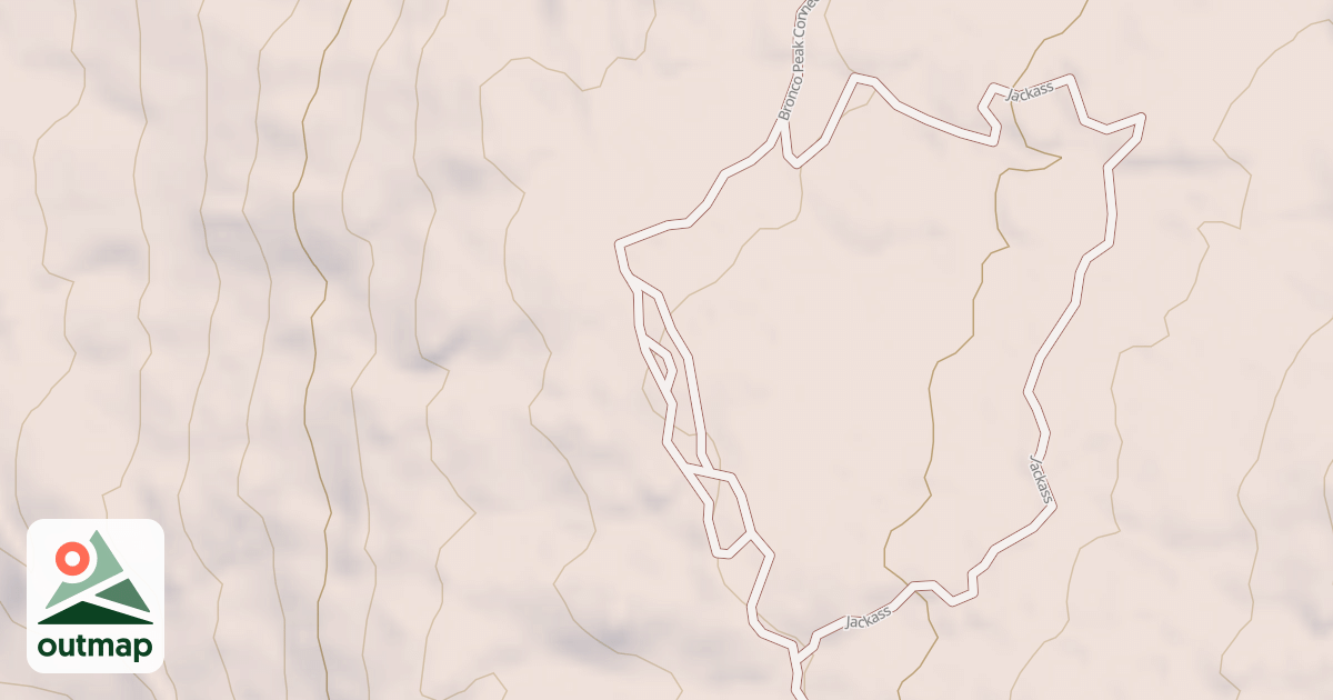 Map of BRONCO PEAK LOOP C