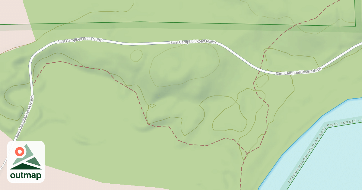 Map of NORTH SAM CAMPBELL ROAD