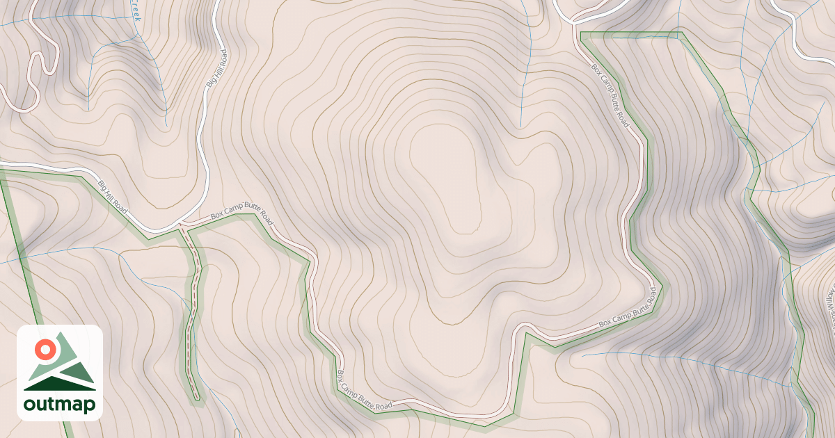 Map of BOX CAMP BUTTE