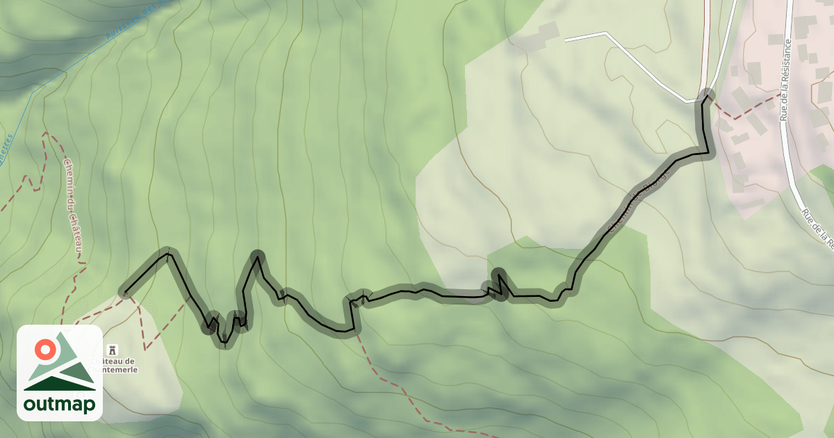 Map of Chemin de Biorge