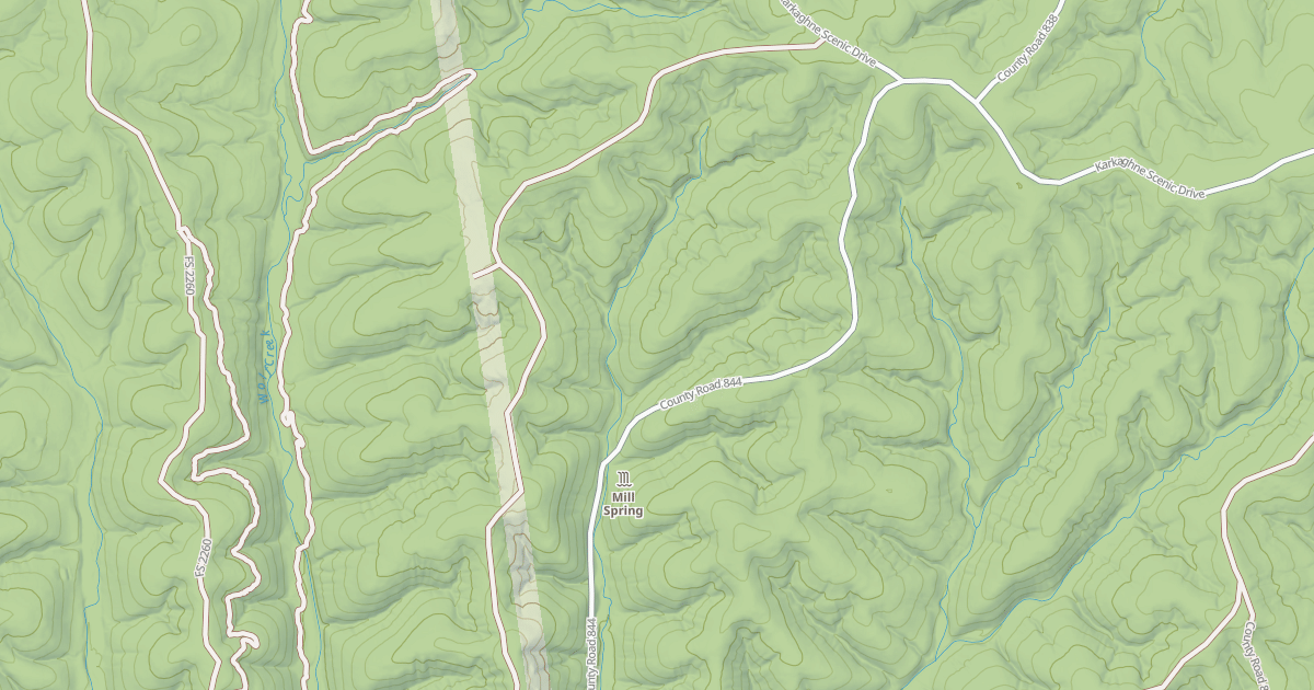 Map preview of WOLF CREEK