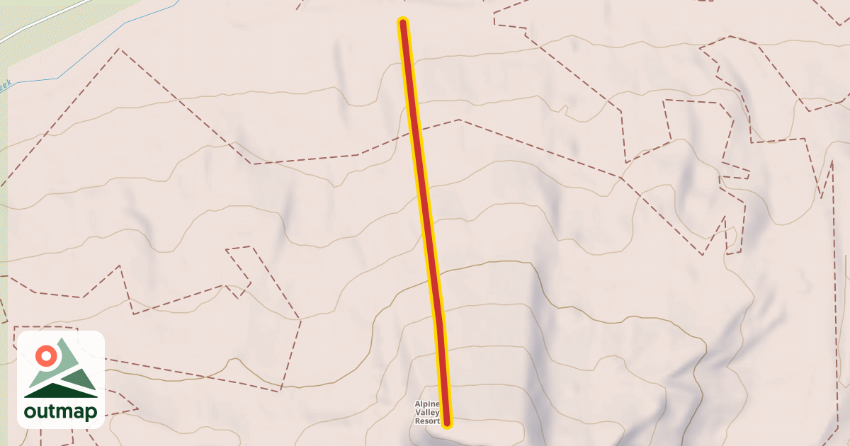Map of Valley Flyer