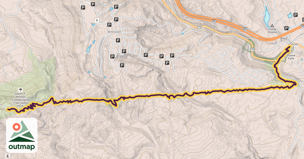Map of CT - Black Mountain Trail