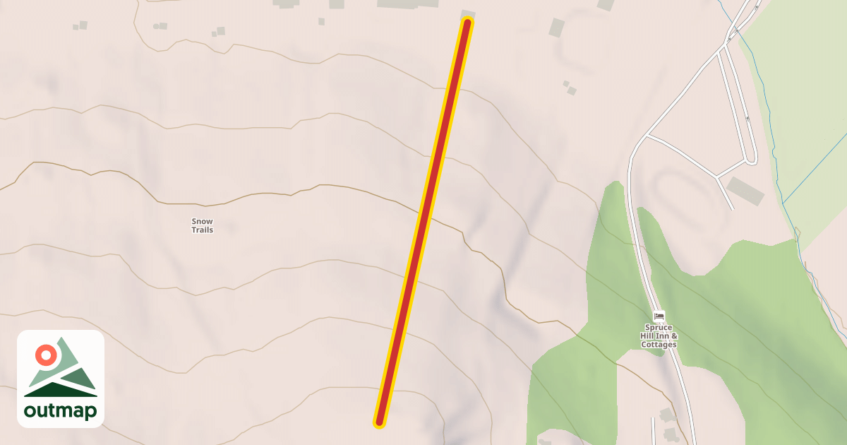 Map of Mt. Mansfield Triple
