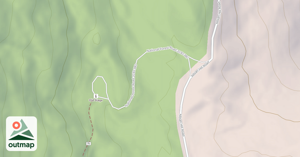 Map of OLD STATE TRAIL