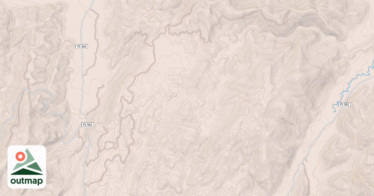 Map of COOK RIDGE