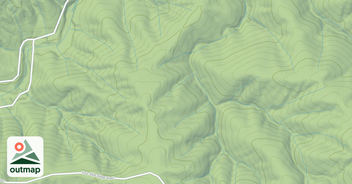 Map of FOUR MILE RIDGE SPUR A