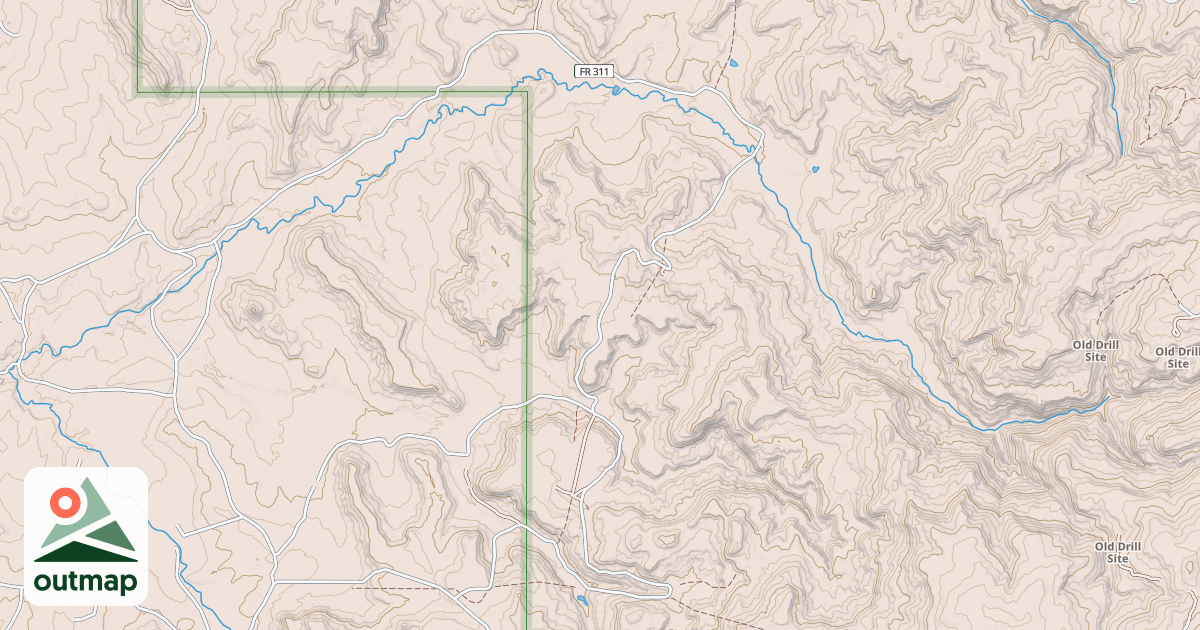 Map of CABRESTO MESA