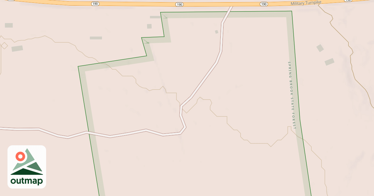 Map of Route 190 Entrance