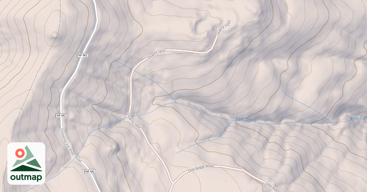Map of QUARRY SPUR