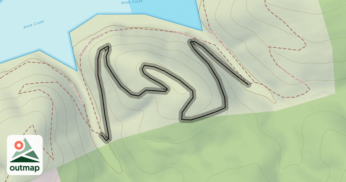Map of Middle Hill Top