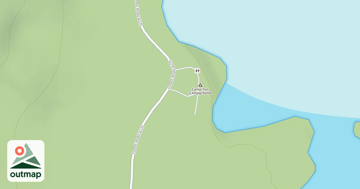 Map of CAMP TEN CAMPGROUND
