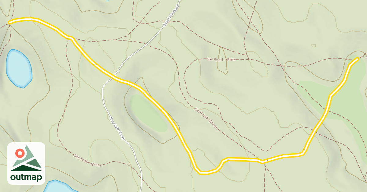 Map of Ski Trail - Orange