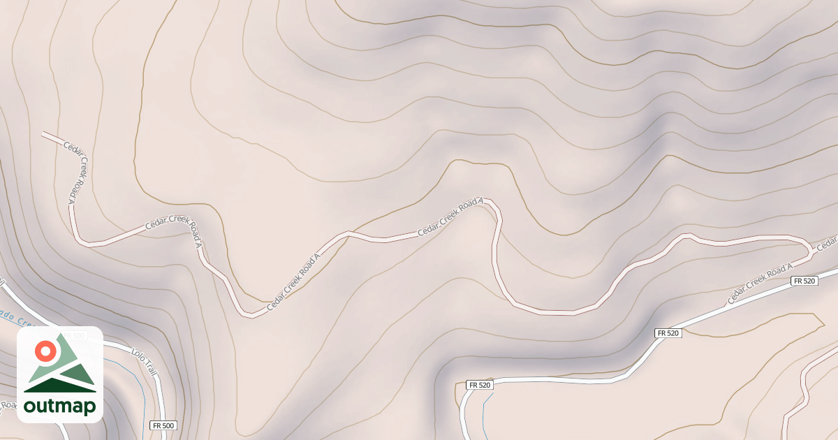 Map of CEDAR CREEK A