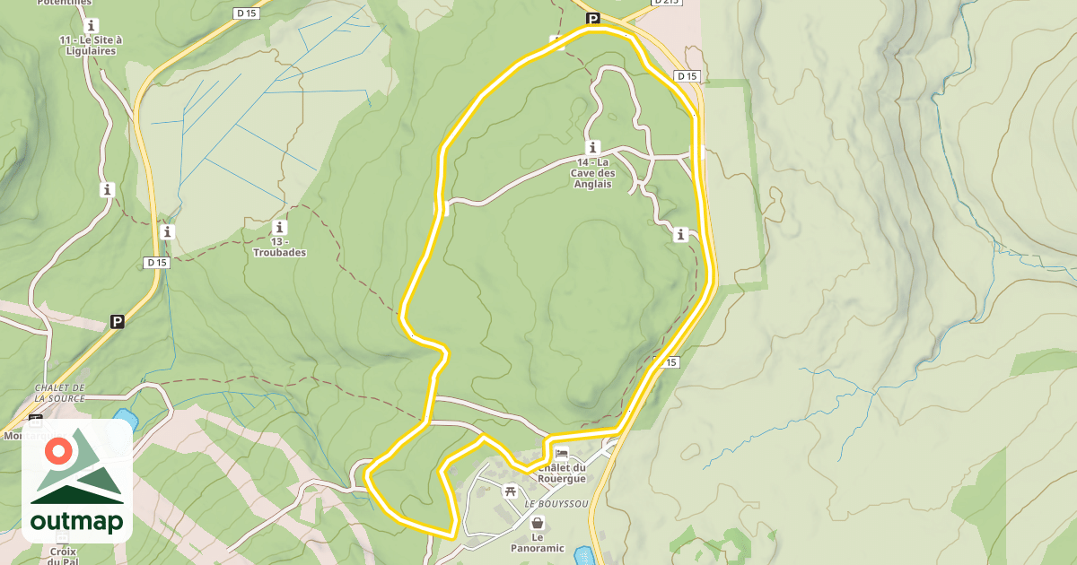 Map of Le Bouyssou