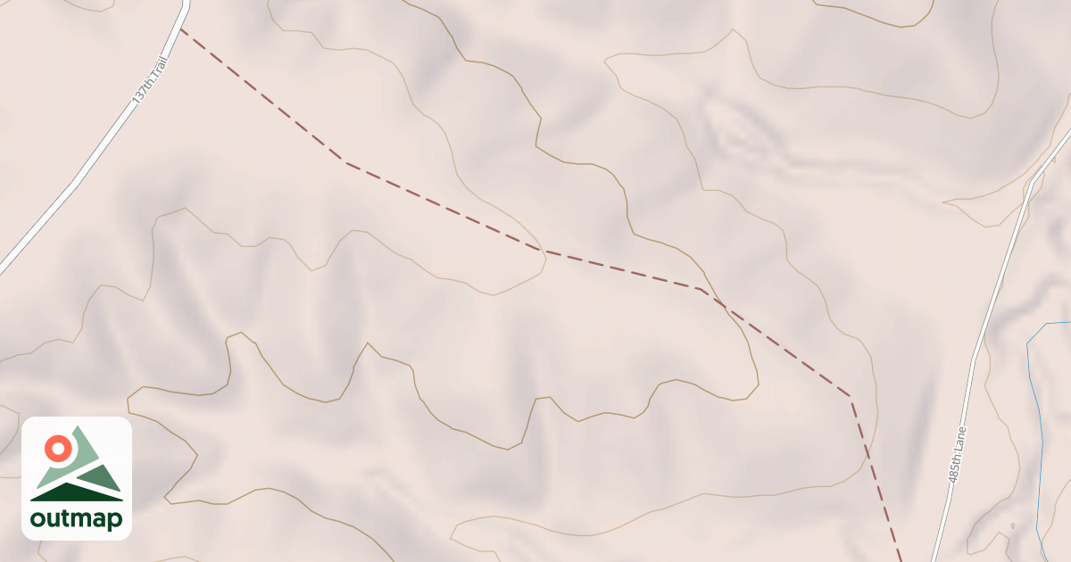 Map of Stevens Forest - Lucas Unit Trails