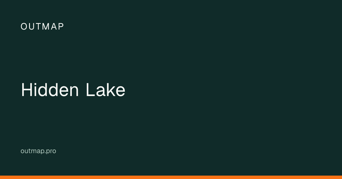 Map of Hidden Lake