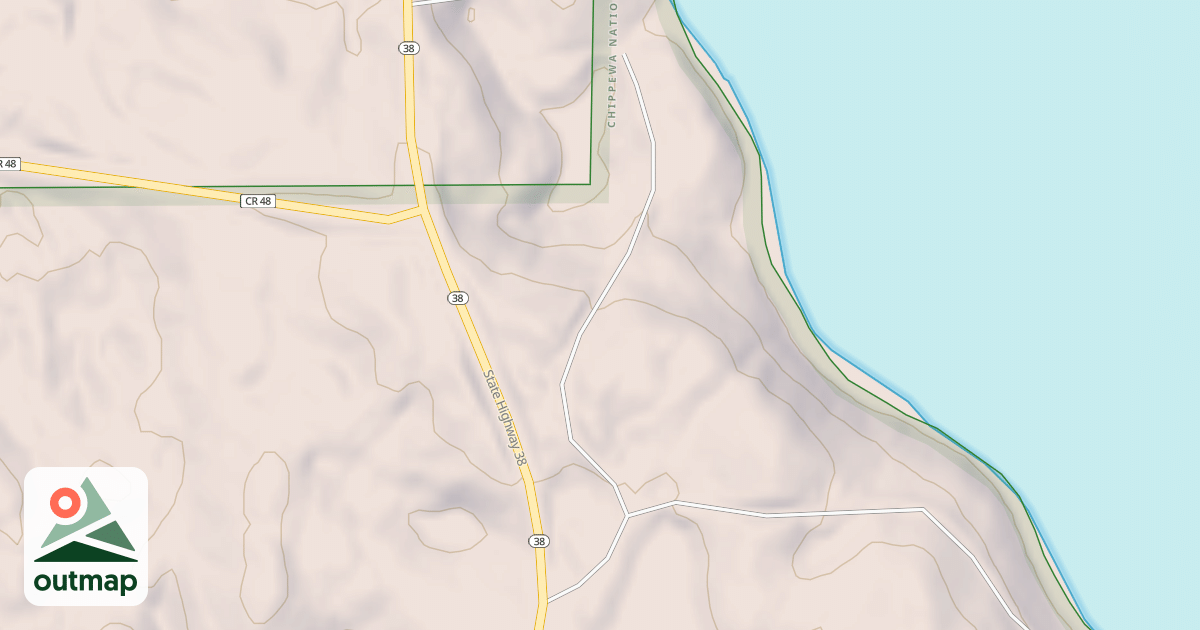 Map of CARIBOU LAKE BOAT ACCESS