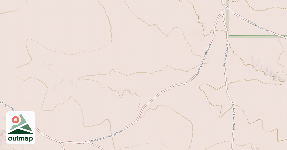 Map of MIDDLE SE WELL
