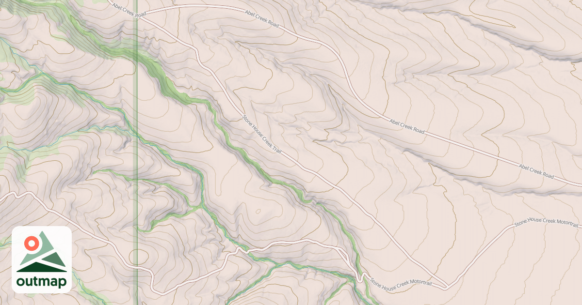 Map of STONE HOUSE CREEK