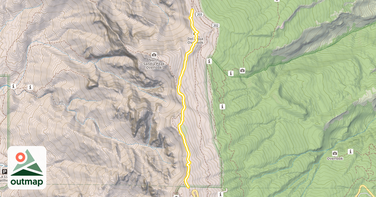 Map of North Crest Trail