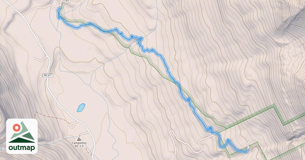 Map of Trail 401