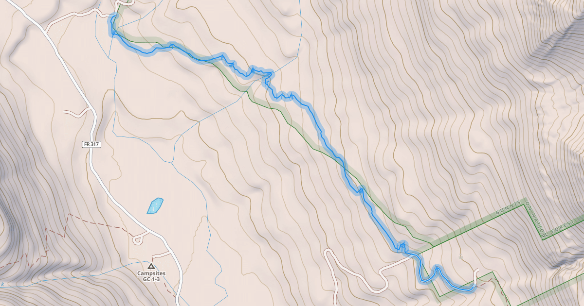 Map preview of Trail 401