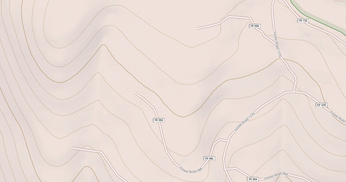 Map preview of USFS National Forest System Roads {63A5D980-D73E-4B6D-AC32-BE993C0BF19C}