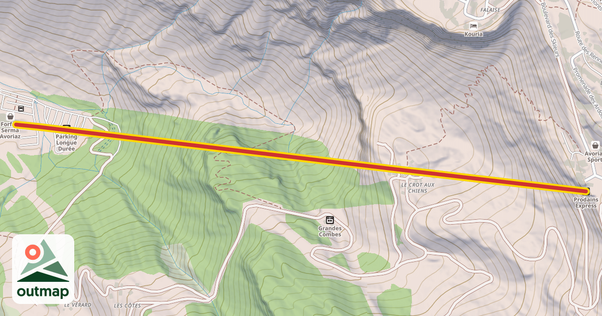 Map of Prodains Express 3S