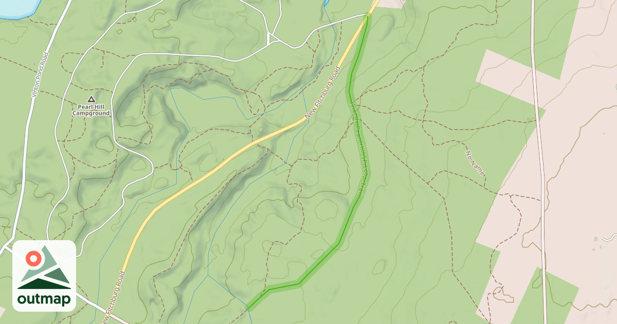 Map of Friends Pearl Hill SP Loop Trail