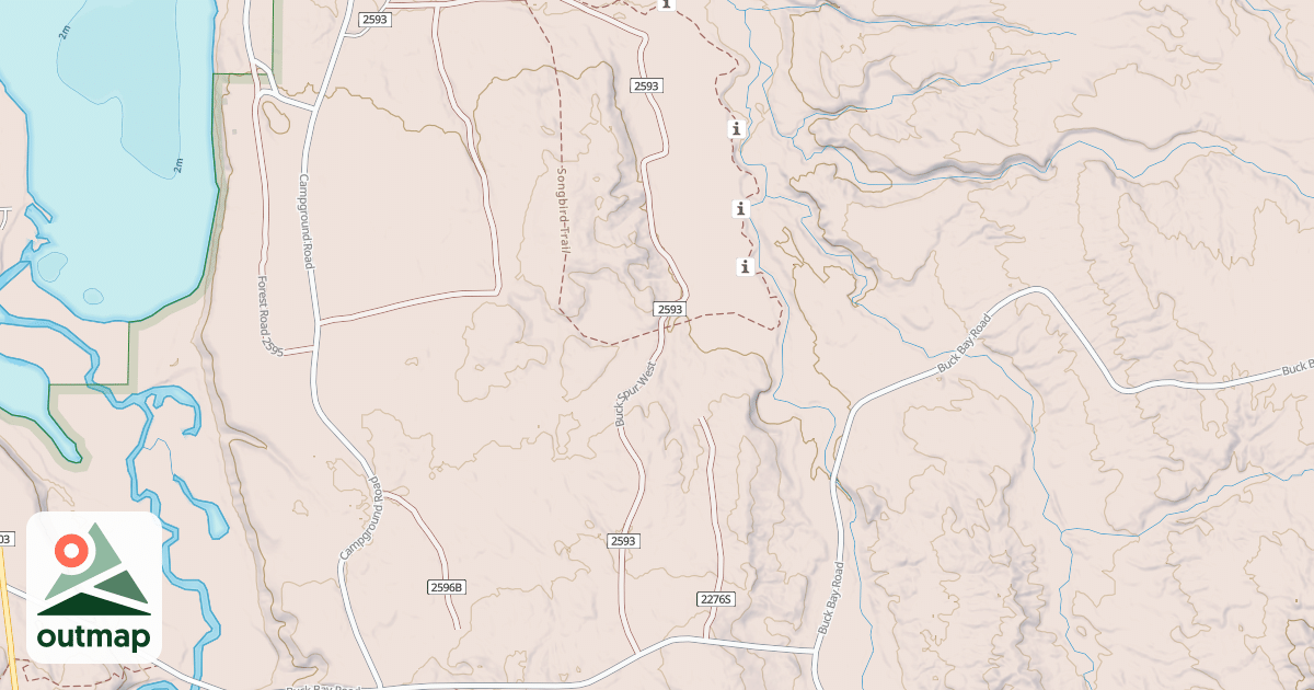 Map of BUCK SPUR WEST