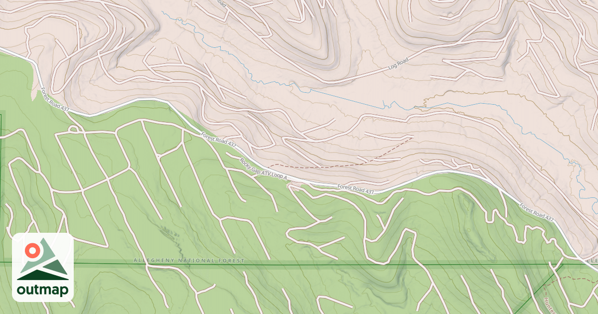 Map of Rocky Gap Atv Loop A