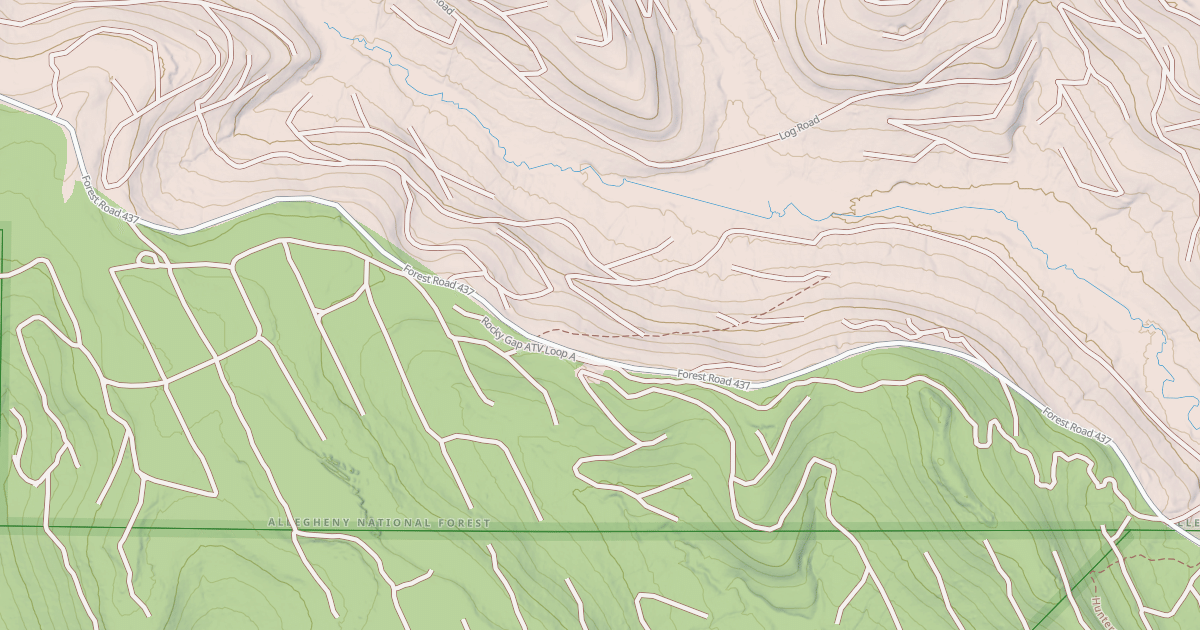 Map preview of Rocky Gap Atv Loop A