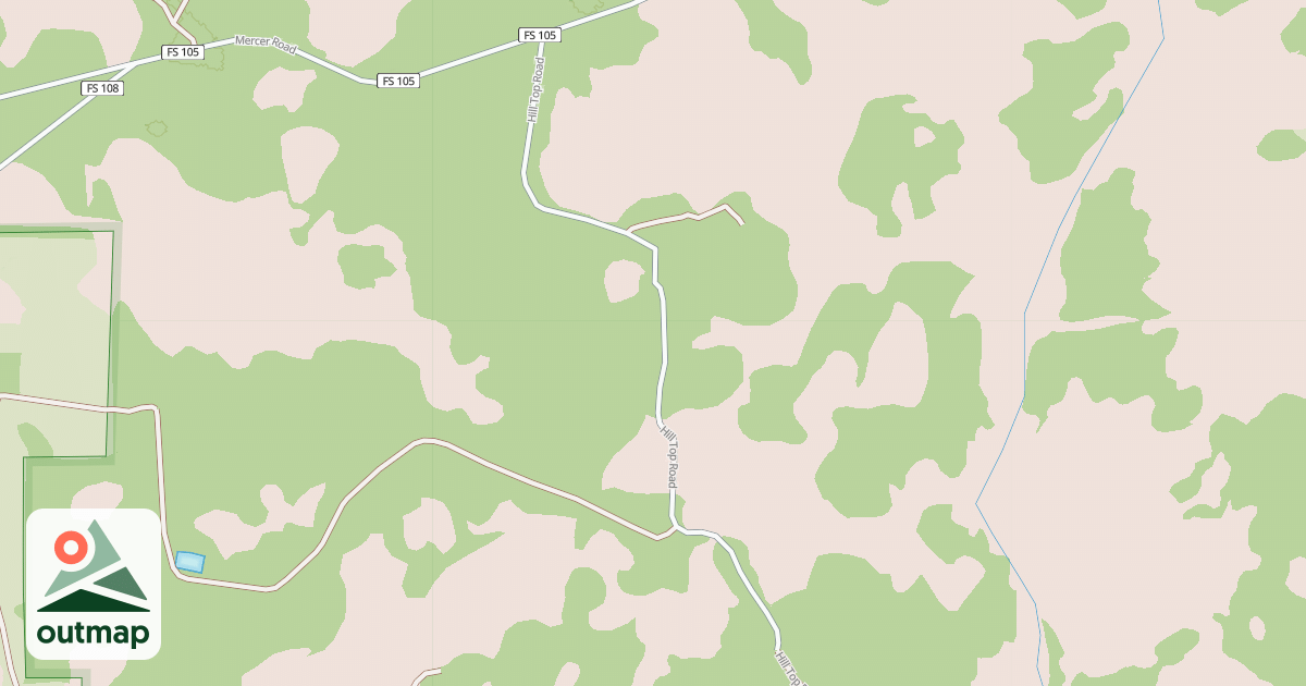 Map of HILL TOP