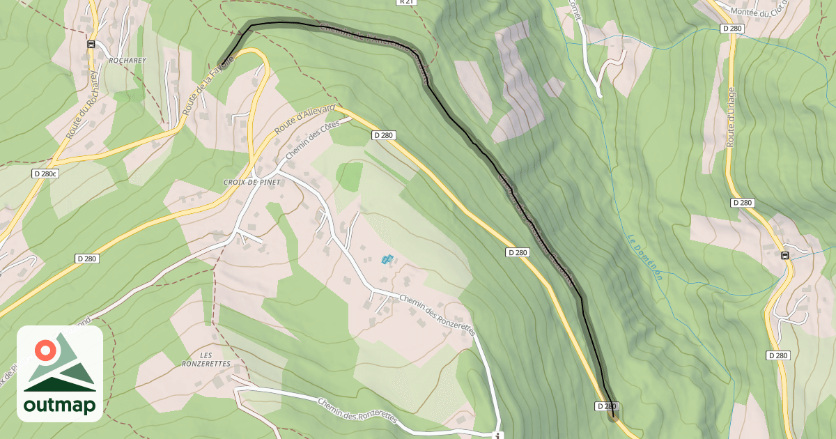 Map of Chemin de l'Ancienne Conduite