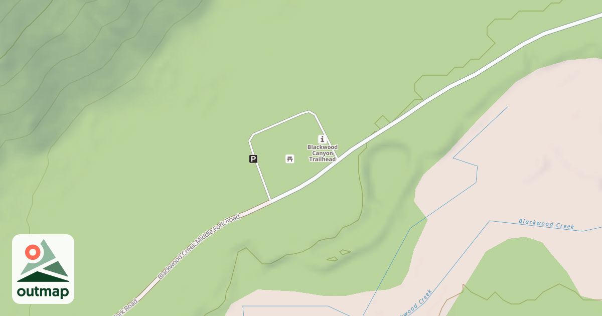 Map of BLACKWOOD CREEK OHV STAGING AR