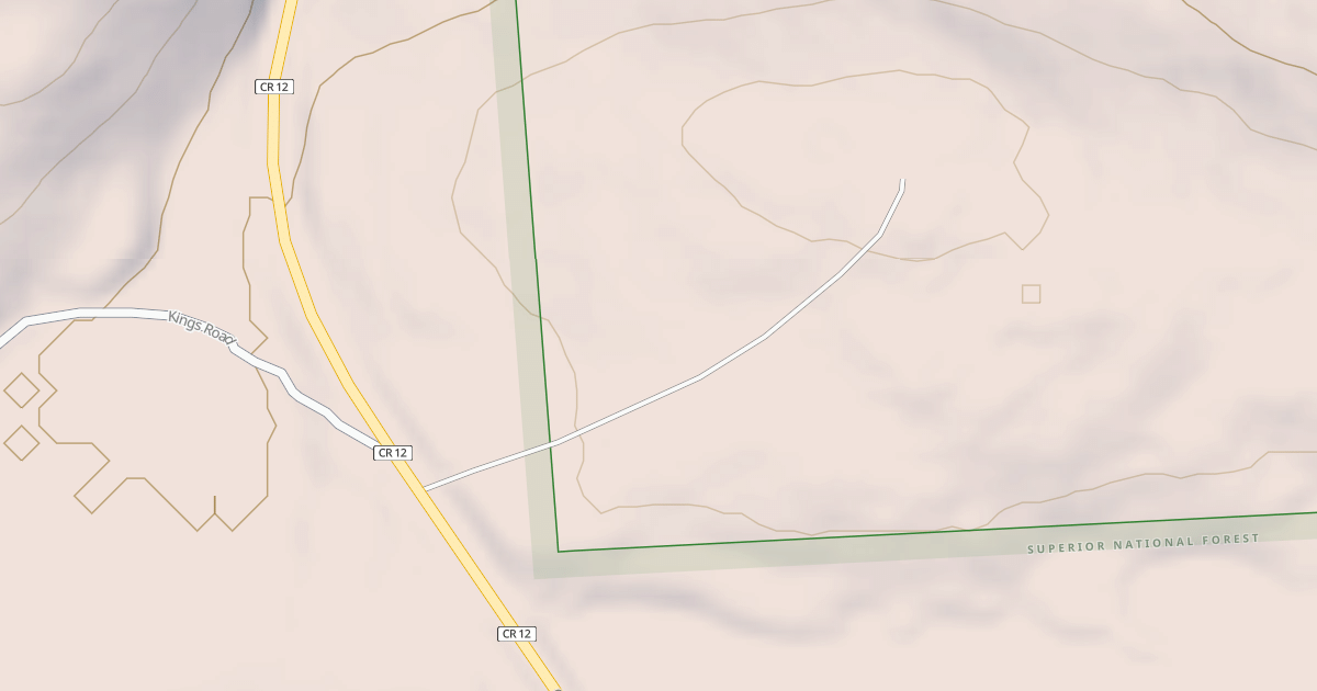 Map preview of GUNFLINT TOWER ROAD