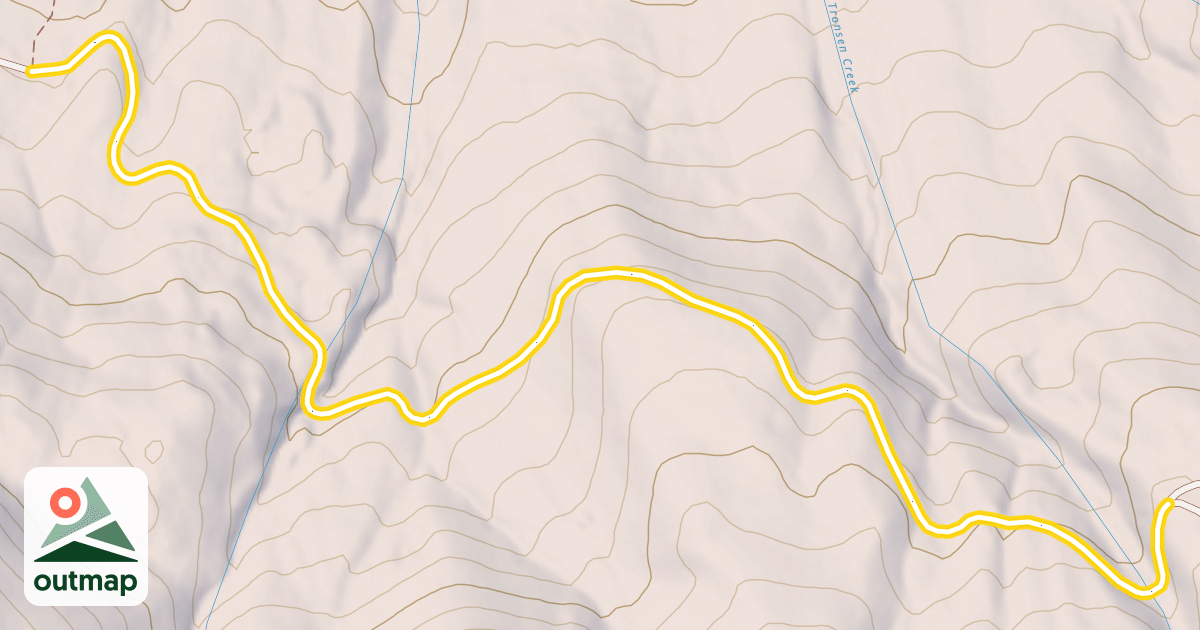 Map of Forest Road 7245