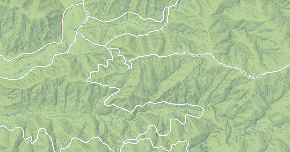 Map preview of PEAVINE CREEK