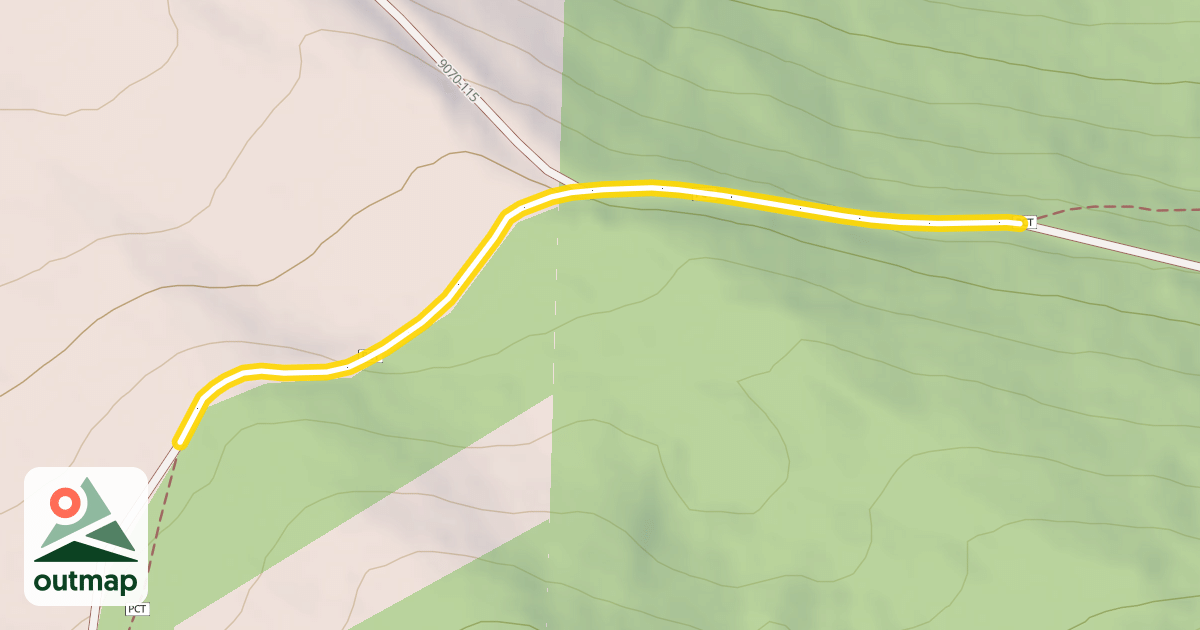 Map of Pacific Crest Trail