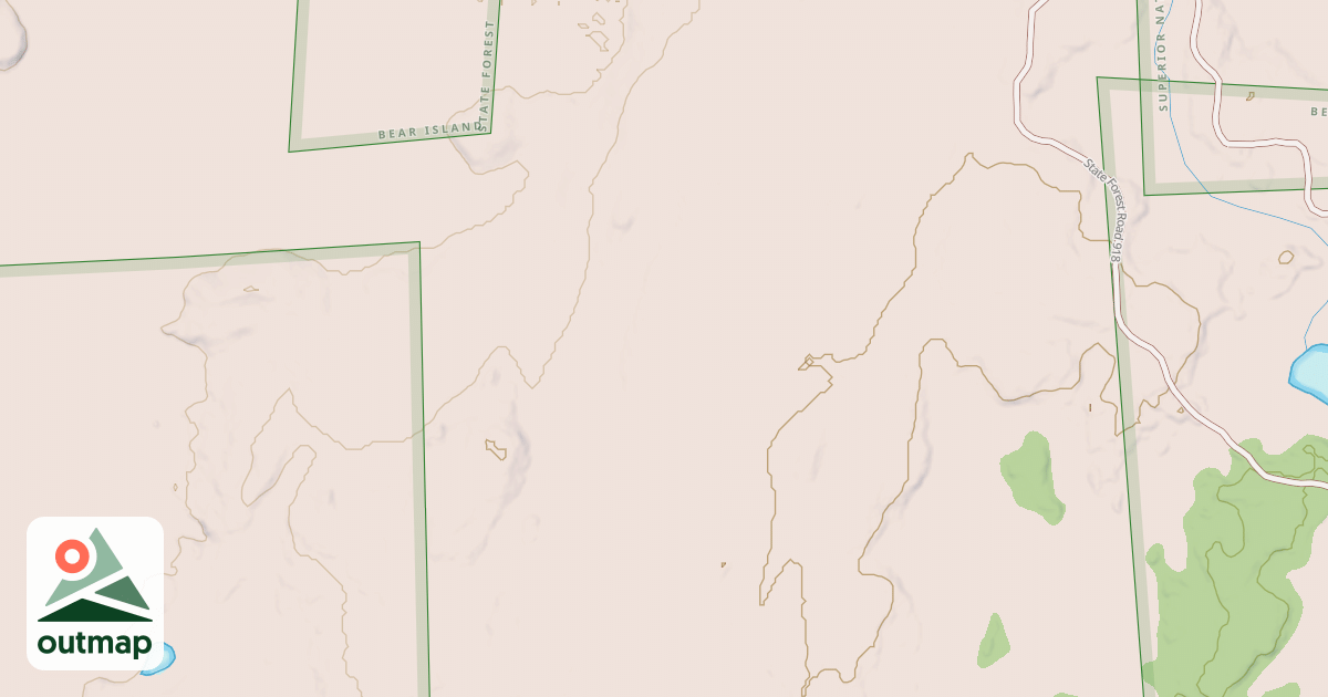 Map of Kawishiwi Triangle Crocket Lk