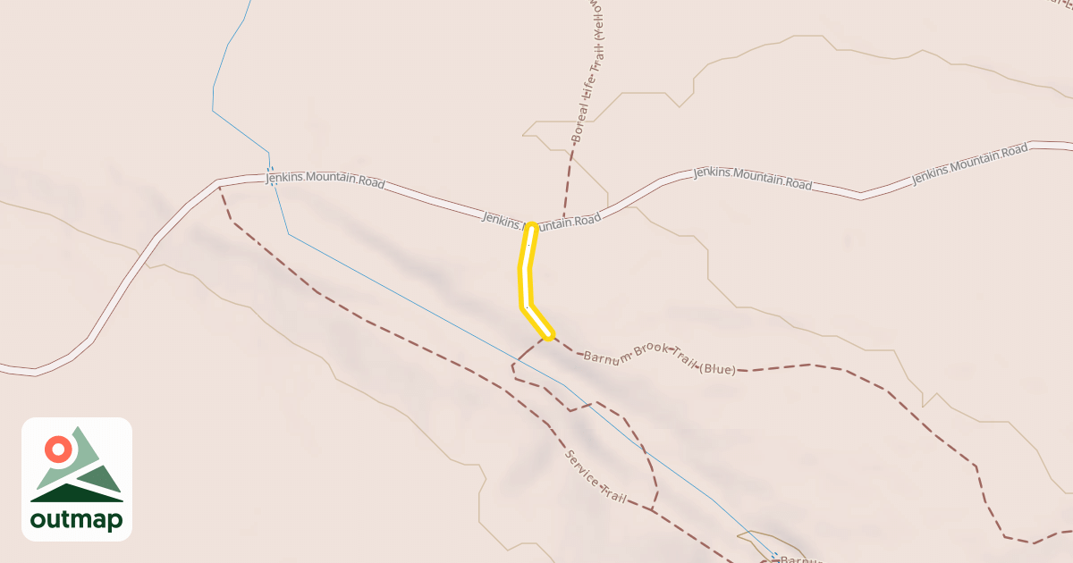 Map of Barnum Brook