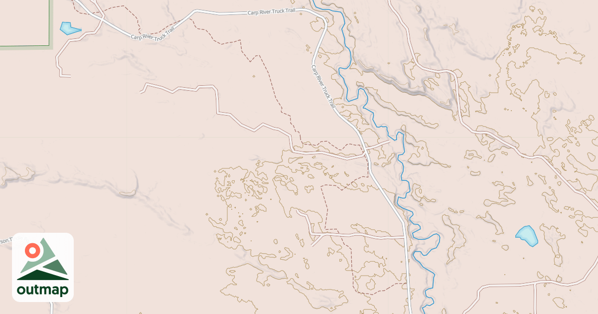 Map of Brevort-trout Lake Motorcycle Trail