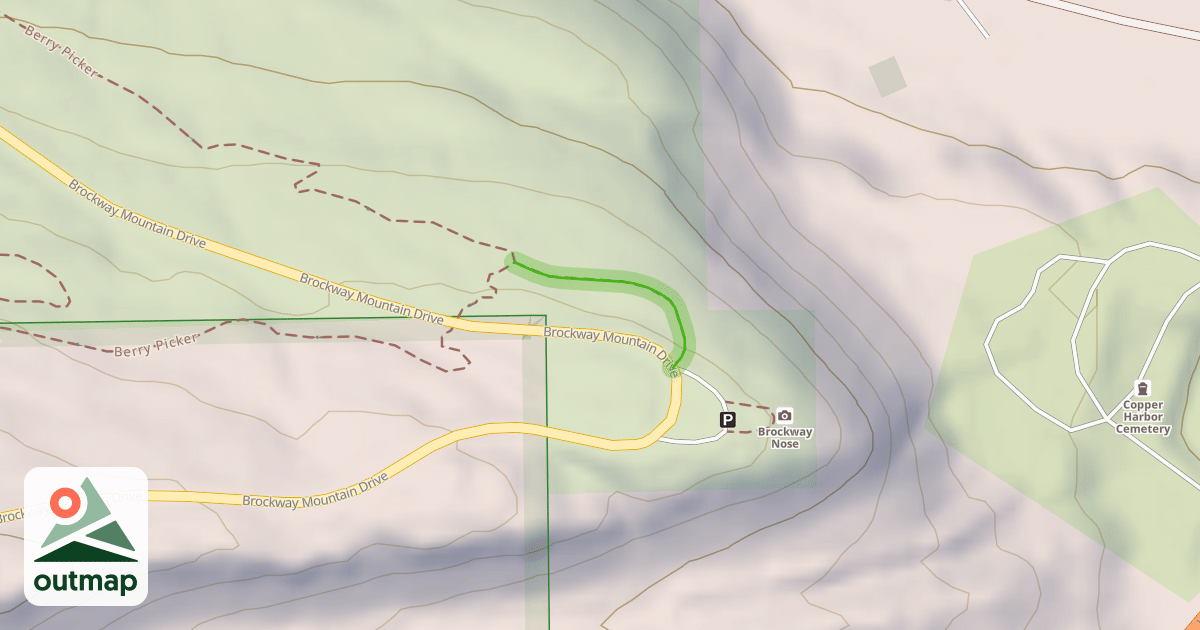 Map of Berry Picker - Overlook Spur