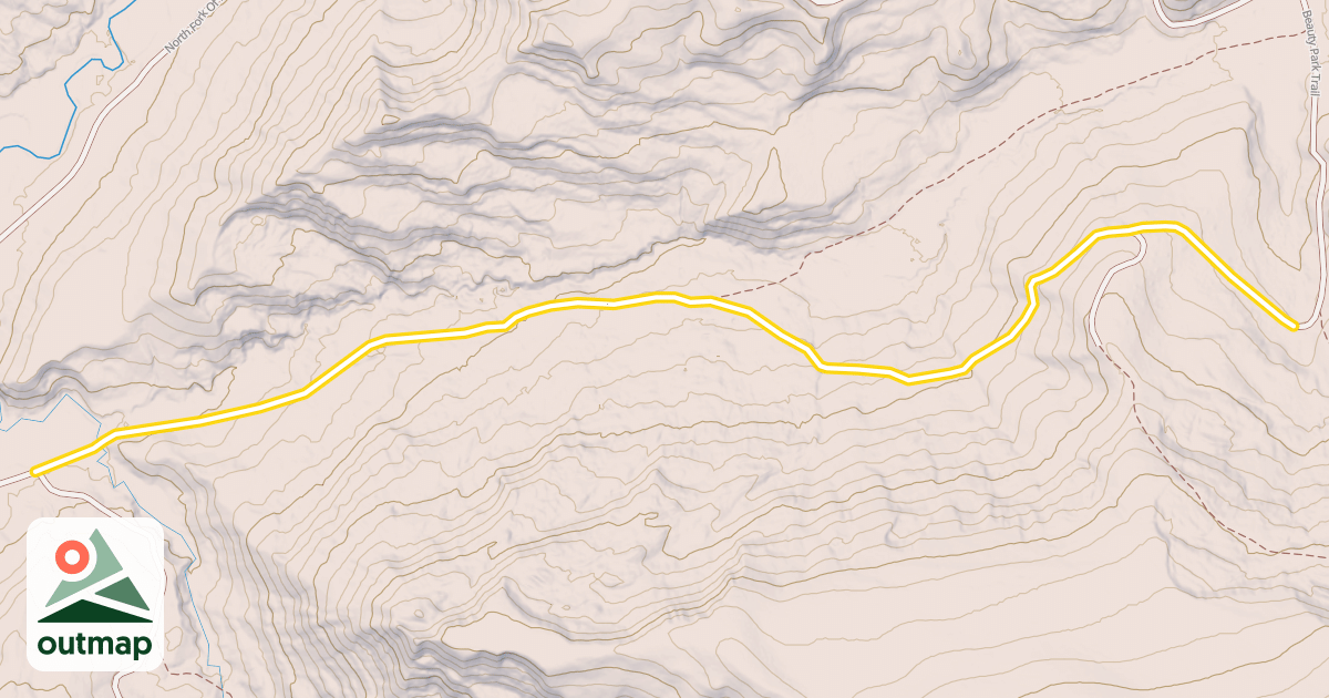 Map of Papoose Creek Road Snowmobile Trail