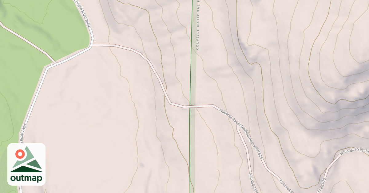 Map of TIMBER MTN LOOKOUT