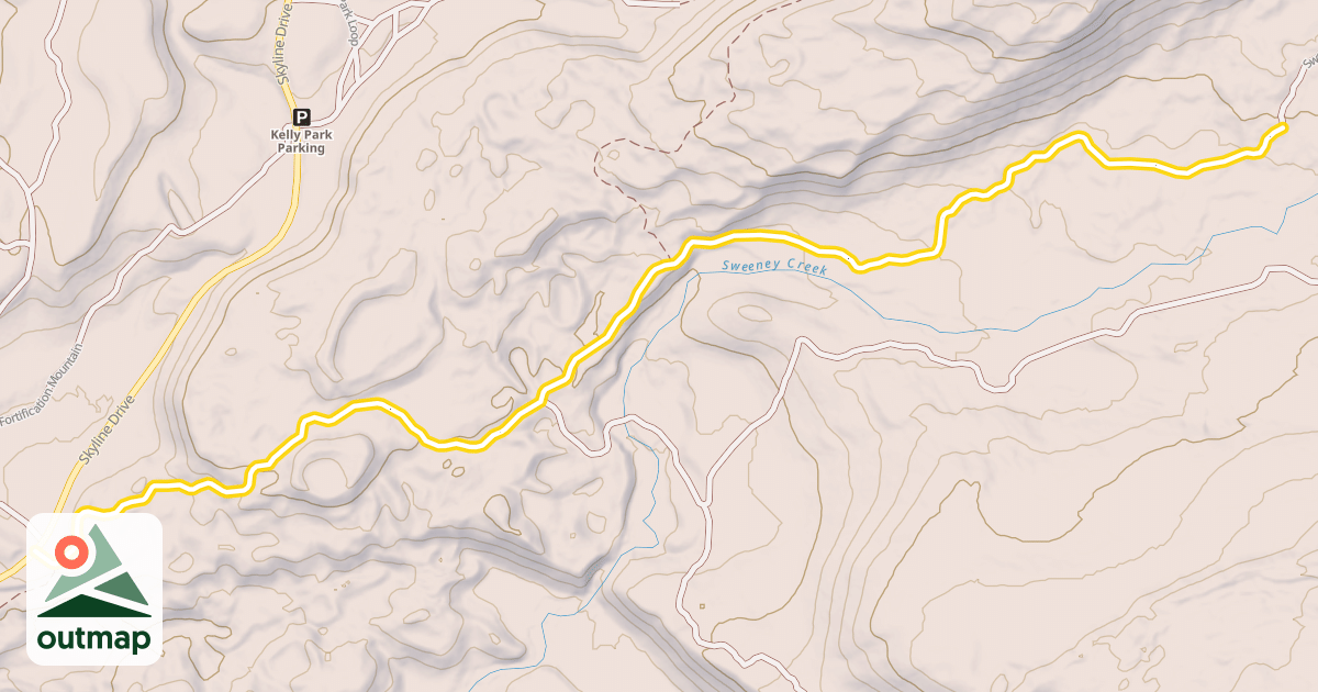 Map of Sweeny Creek